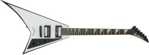 Jackson Guitars - Série JS Rhoads JS32T, touche amarante - Blanc avec biseaux noirs
