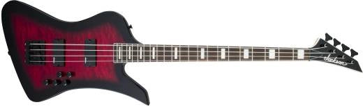 Jackson Guitars - Série JS Kelly Bird JS3Q, touche amarante - Rouge éclatant transparent