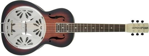 Guitares Gretsch - Guitare à résonateur G9230 Bobtail Square-Neck AE, corps en acajou, cône Spider avec micro - Sunburst bicolore