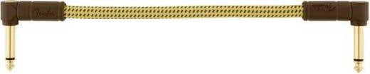 Câble d'instrument Fender Deluxe, coudé, 6 conducteurs, tweed