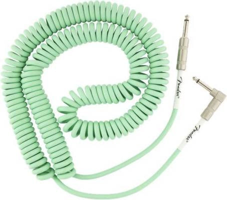 Câble bobinage Fender Original, coudé, 30 pouces, vert surf
