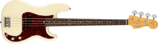 Fender - Basse de précision American Professional II, touche en palissandre - Blanc olympique