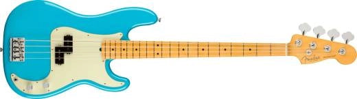 Fender - American Professional II Precision Bass, touche en érable - Miami Blue