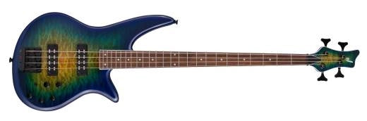 Jackson Guitars - X Series Spectra Bass SBXQ IV, Laurel Fingerboard - Amber Blue Burst