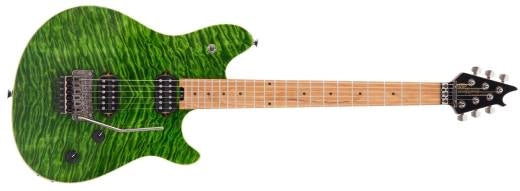 EVH - Wolfgang Standard QM, touche en érable cuit - Vert transparent