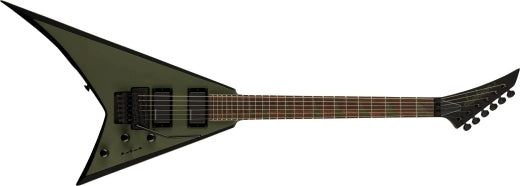 Jackson Guitars - Série X Rhoads RRX24, touche en laurier - Gris militaire mat avec biseaux noirs