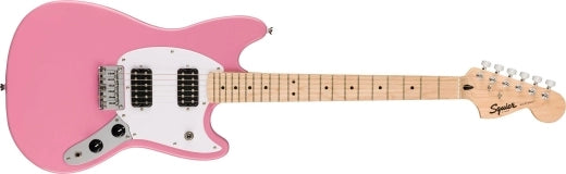 Squier - Sonic Mustang HH, touche en érable - Flash Pink