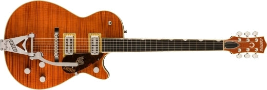 Guitares Gretsch - Guitare Sidewinder G6130T Édition Limitée avec Bigsby à cordes traversantes, touche en ébène - Teinture Bourbon