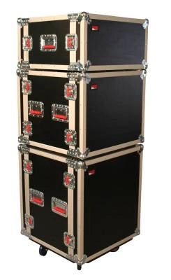 Gator - Boîtier rack Shock Audio Road 8U avec roulettes