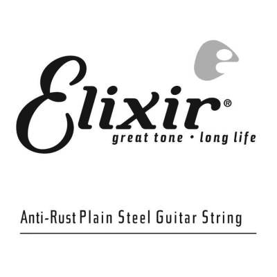 Cordes Elixir - Corde simple en acier plaqué antirouille, .018