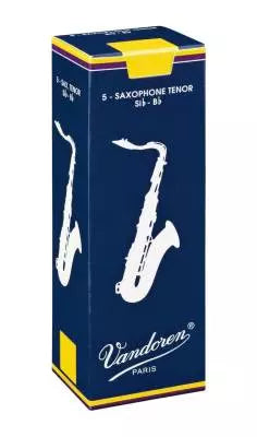 Anches traditionnelles pour saxophone ténor Vandoren (5/boîte) - 3,5
