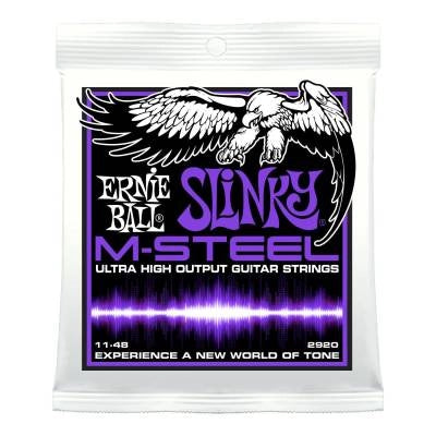Cordes de guitare Ernie Ball M-Steel Slinky - Puissance .011-.048