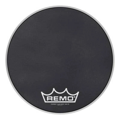 Remo - Powermax Black Suede Crimplock Bass Drumhead, 16