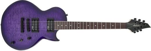 Guitares Jackson - Série JS Monarkh SC JS22, touche amarante, éclat violet transparent