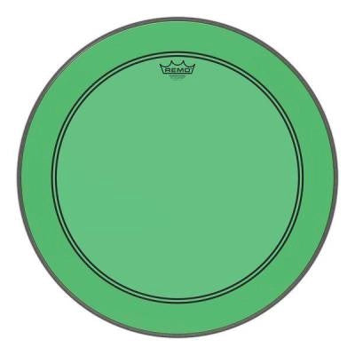 Peau de grosse caisse Remo Powerstroke P3 Colortone - Verte - 24