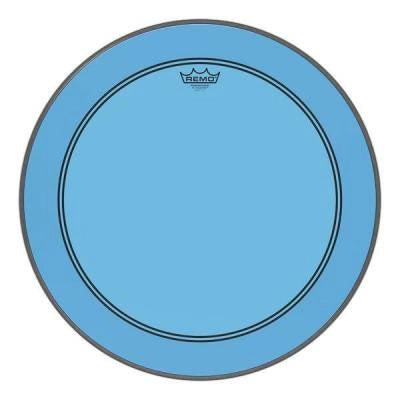 Peau de grosse caisse Remo - Powerstroke P3 Colortone - Bleue - 26