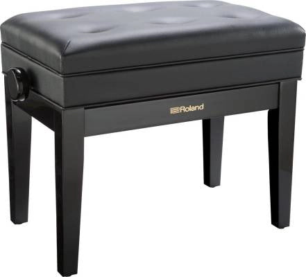 Roland - RPB-400PE Banc de piano réglable avec rangement - Ébène poli