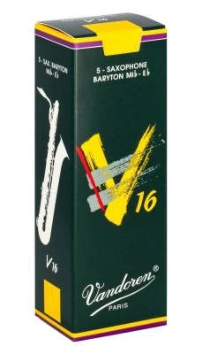 Anches de saxophone baryton Vandoren - V16 (5/boîte) - 2,5