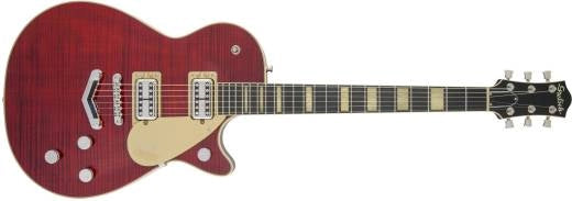 Guitares Gretsch - G6228FM Players Edition Jet BT avec queue en V, érable flammé, touche en ébène - Crimson Stain