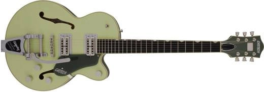 Guitares Gretsch - G6659T Players Edition Broadkaster Jr., bloc central simple, avec bigsby à cordes traversantes, touche en ébène - Vert fumé bicolore