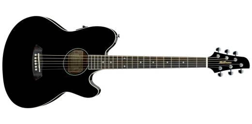 Ibanez - Guitare électro-acoustique à double pan coupé Talman TCY10E - Noir brillant