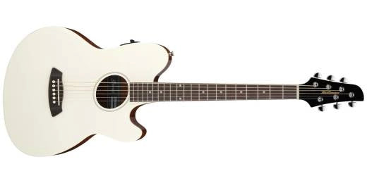 Ibanez - TCY10E Talman Double Cutaway Acoustic/Electric Guitar - Ivory