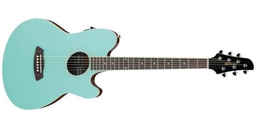 Ibanez - Guitare électro-acoustique à double pan coupé Talman TCY10E - Vert mousse de mer