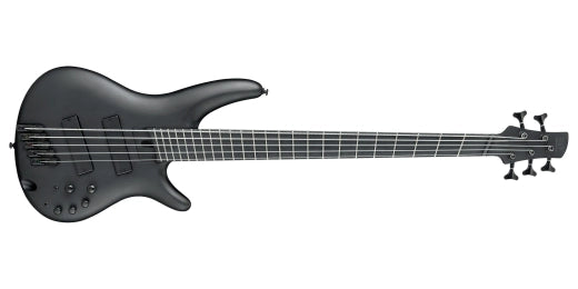 Ibanez - Basse électrique multi-échelle 5 cordes SR Iron Label - Noir mat