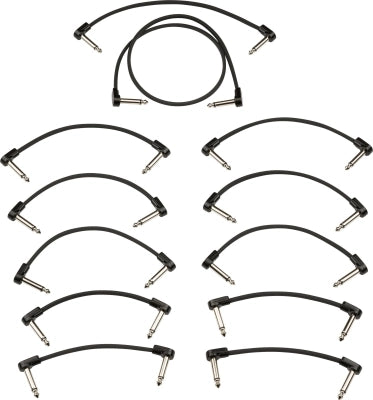 Fender - Kit de câbles patch Fender Blockchain, noir - Moyen