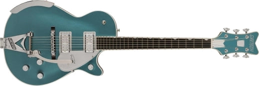Guitares Gretsch - G6134T-140 LTD 140th Double Platinum Penguin, touche ébène - Platine pierre bicolore/Platine pure