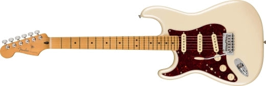 Fender - Player Plus Stratocaster, gaucher, touche en érable - Olympic Pearl