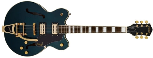 Guitares Gretsch - Guitare G2622TG Streamliner Center Block Double Cut avec Bigsby LTD, touche en laurier, micros BroadTron BT-3S, Midnight Sapphire