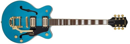 Guitares Gretsch - G2655TG Streamliner Center Block Jr. Double Cut avec Bigsby LTD, touche en laurier - Riviera Blue