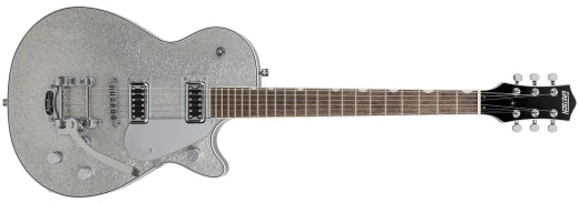 Gretsch Guitars - G5230T Electromatic Sparkle Jet FT Single-Cut with Bigsby, Laurel Fingerboard - Silver Sparkle