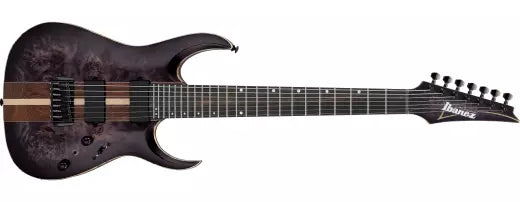 Ibanez - Guitare électrique 7 cordes RGA Premium avec housse - Deep Twilight Burst Low Gloss