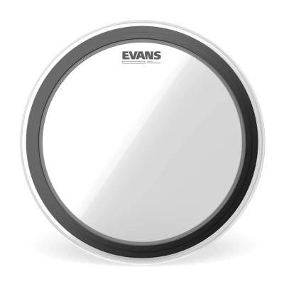 Evans - BD24EMADHW - Peau de grosse caisse Evans EMAD Heavyweight transparente, 24 pouces