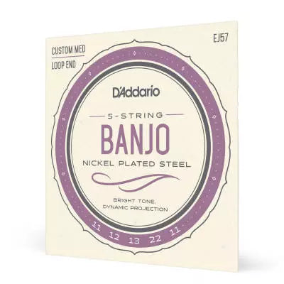 D'Addario - EJ57 - Guitare Custom Medium 5 cordes nickelée