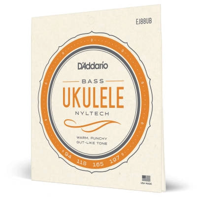 DAddario - EJ88UB - Jeu de cordes Nyltech pour ukulélé basse (U-Bass)