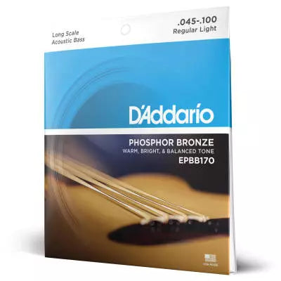DAddario - EPBB170 - Guitare acoustique longue diapason 45-100 en bronze phosphoreux
