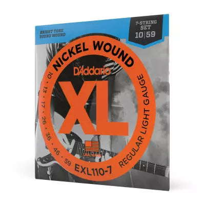 DAddario - EXL110-7 - Nickel Wound REG. LIGHT 7-STRING 10-59