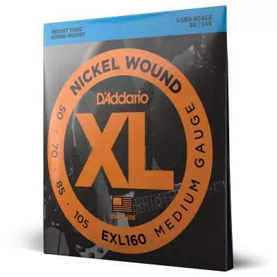 DAddario - EXL160 - Filetage rond en nickel, diapason long 50-105
