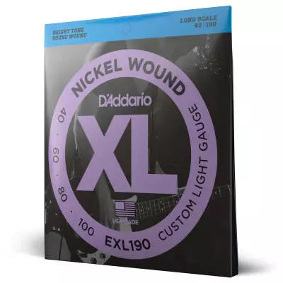 DAddario - EXL190 - Nickel filé rond LONG SCALE 40-100