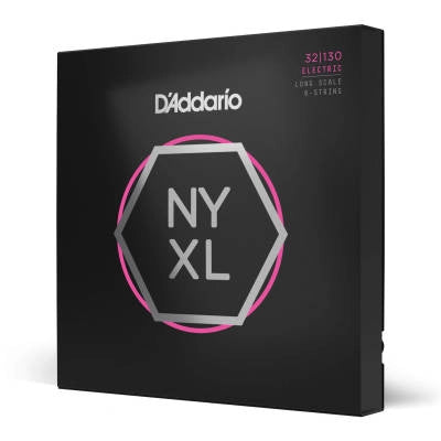 DAddario - Jeu de basse 6 cordes NYXL Long Scale, Regular Light, 32-130