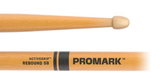 Promark - Baguettes de batterie transparentes Rebound 5B ActiveGrip