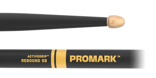 Baguettes de batterie Promark - Rebound 5B à embouts en bois avec ActiveGrip