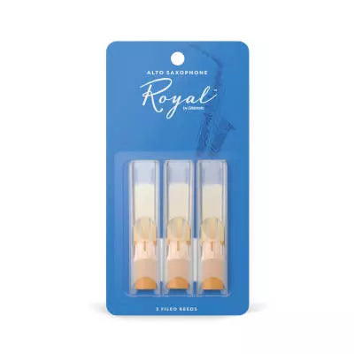 Anches pour saxophone alto Royal by D'Addario, force 2.0, paquet de 3