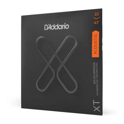 DAddario - Cordes pour guitare acoustique XT 80/20 Bronze - X-Light 10-47