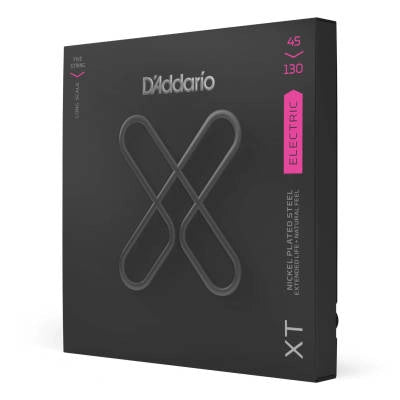 DAddario - Jeu de 5 cordes XT Bass Coated - Diapason long 45-130