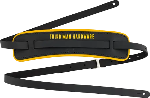 Sangle en cuir Fender x Third Man Hardware - Noir/Jaune