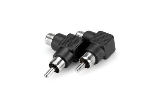 Adaptateur coudé Hosa, RCA vers RCA coudé, lot de 2